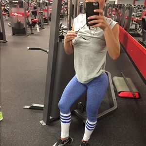 Bombshell Sportswear Blue Sock Leggings